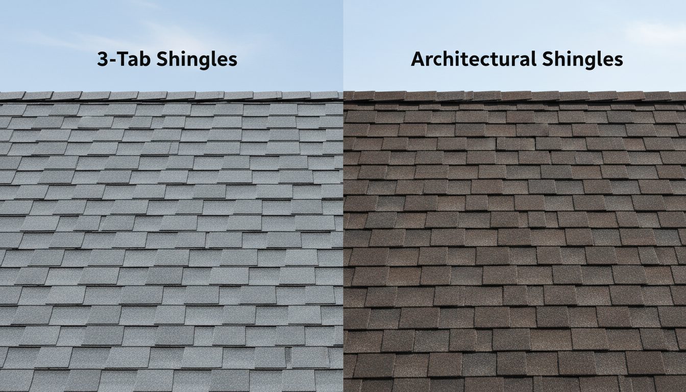 Architectural Roof Shingles vs. 3-Tab: Which is Right for Your Home?